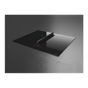 Elica NikolaTesla FIT BL/A/60 - Table de cuisson à induction - 4 plaques de cuisson - Niche - largeur : 56 cm - profondeur : 49 cm - classe A - noir avec échappement par aspiration descendante (extraction et recirculation avec kit de recirculation suppl