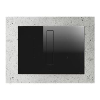 Elica NikolaTesla FIT BL/A/60 - Table de cuisson à induction - 4 plaques de cuisson - Niche - largeur : 56 cm - profondeur : 49 cm - classe A - noir avec échappement par aspiration descendante (extraction et recirculation avec kit de recirculation suppl
