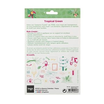 Tampon clear Toga - Tropical Green - 33 pcs