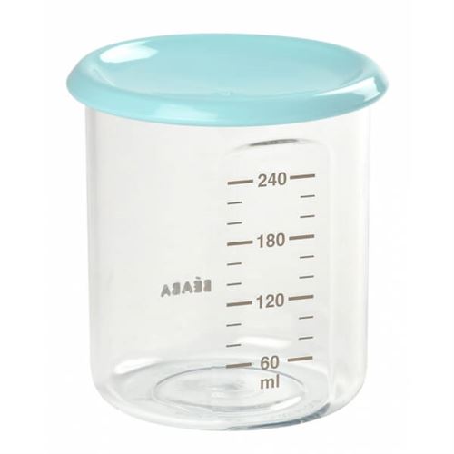 Pot de conservation maxi portion 240 ml light blue - beaba