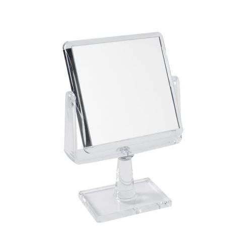 gerson miroir sur pied grossissant - transparent - 15,5x15,5 cm - h26 cm