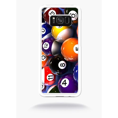 Coque Boule De Billard Compatible Samsung S8+ Bord Transparent