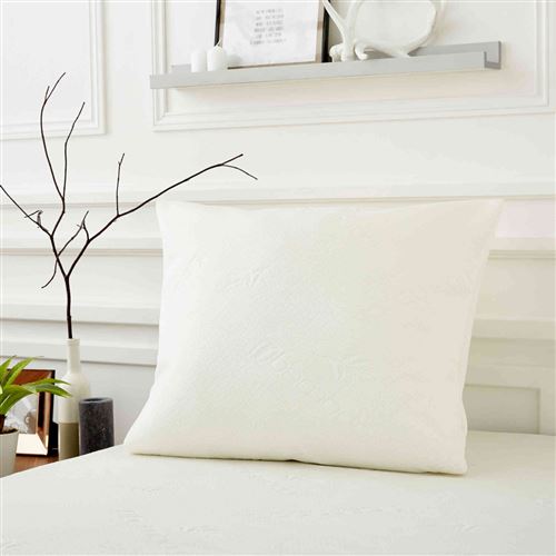 Protège oreiller Bamboo soyeux confortable doux et absorbant Qualité Hôtellerie de Luxe avec zip 50x70