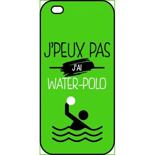 Coque apple iphone 5 5s j peux pas j ai water polo 4