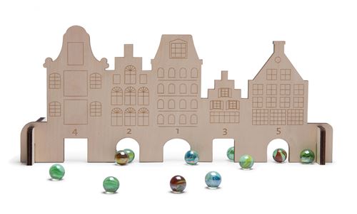 BS Toys maison en marbre 34 cm 13 pièces
