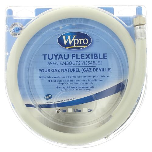 Tuyau gaz naturel 1m 10 ans pour Cuisiniere Accessoire