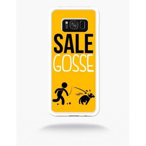 Coque sale gosse 5 compatible samsung s8 bord transparent