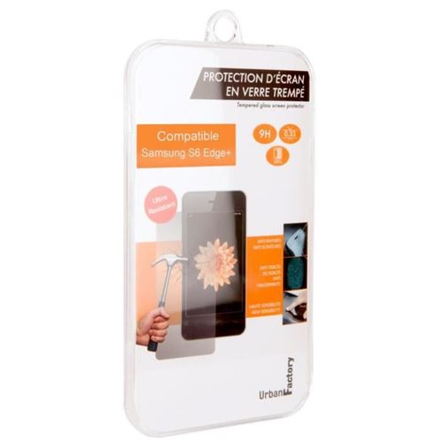 Urban Factory Screen Cover tempered glass Galaxy 6 Edge + - Protection d'écran pour téléphone portable - pour Samsung Galaxy S6 edge+