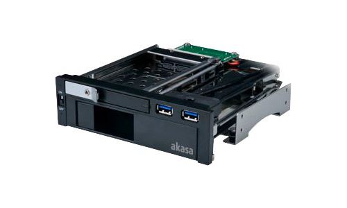 Akasa Lokstor M51 - Compartiment pour lecteur de support de stockage - 2.5" , 3.5" - 5,25" à 3,5" / 2,5"