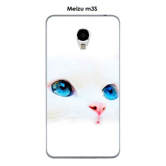 Coque Meizu M3s Design Chat Blanc Yeux Bleus Etui Pour Telephone Mobile Achat Prix Fnac