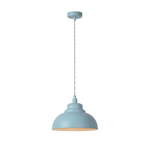 Suspension en métal diamètre 30cm hauteur 24cm Isla bleu bleu
