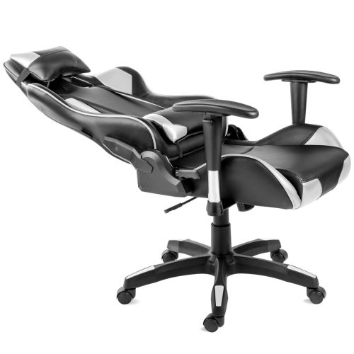 Siege De Bureau Mchaus Chaise Gaming Fauteuil Inclinable Et Pivotant Avec Rembourrage Ergonomique Gris Achat Prix Fnac