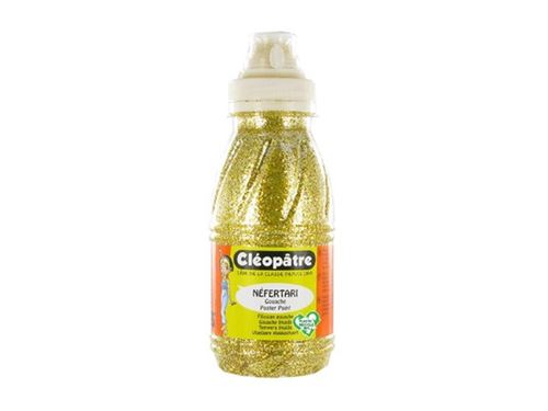 Cléopâtre NÉFERTARI - Peinture - gouache - liguide - jaune doré pailleté - 250 ml