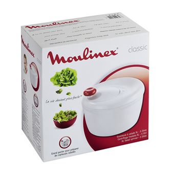 MOULINEX CLASSIC Essoreuse à salade K1000114 rouge et blanc - Cdiscount  Maison