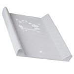 Matelas à Langer Bébé 48x70cm - Blanc Lapin, Rembourré, Toise Incluse - Pour Commode Ou Lit