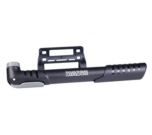 Simson cadre mini pompe Basic 20 cm noir