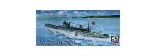 Japanese Navy I-27 with A-Target Midget Submarine