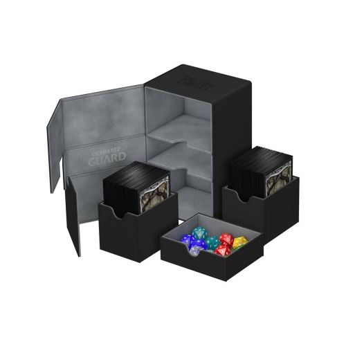 Ultimate Guard - Boite pour cartes Twin Flip'n'Tray Deck Case 160+ taille standard XenoSkin Noi