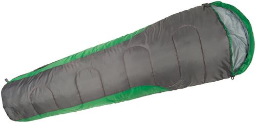 Happy People sac de couchage momie 230 x 80/52 cm gris/vert