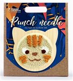 Coffret punch needle - Chat Ø 15 cm - Graine Créative