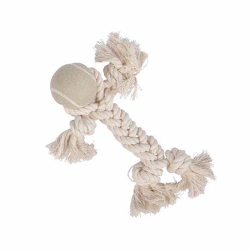Paris Prix - Jouet Bonhomme Pour Chien slow Life 25cm écru