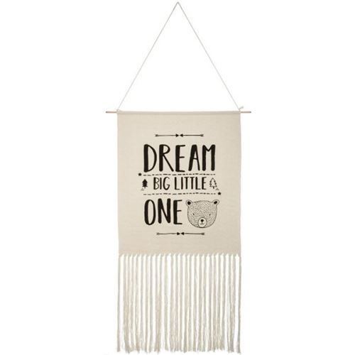 Paris Prix Beige Atmosphera For Kids - Tissage Mural À Suspendre "Dreams" 109Cm