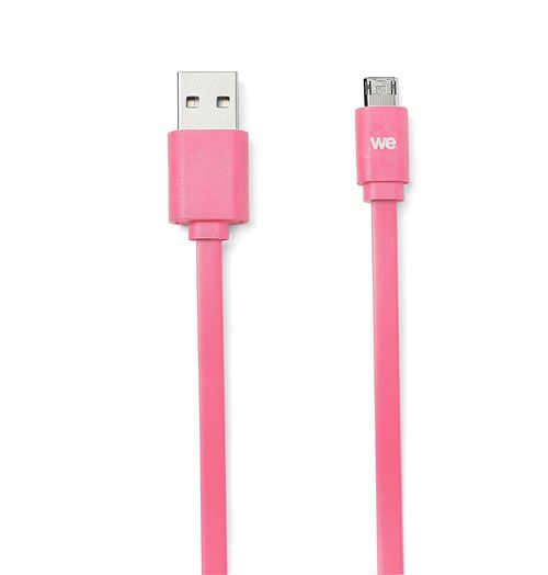 We connect Câble USB/Micro USB 1 m Fuchsia