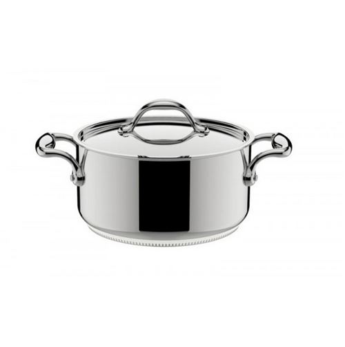 Faitout Accademia Lagofusion inox &Oslash;24 cm + couvercle Gris Lagostina