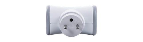 Multiprise Biplite Couleur grise