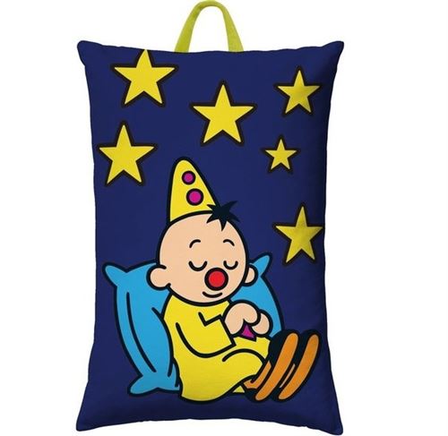 Studio 100 oreiller avec porte-pyjama Bumba 35 cm bleu