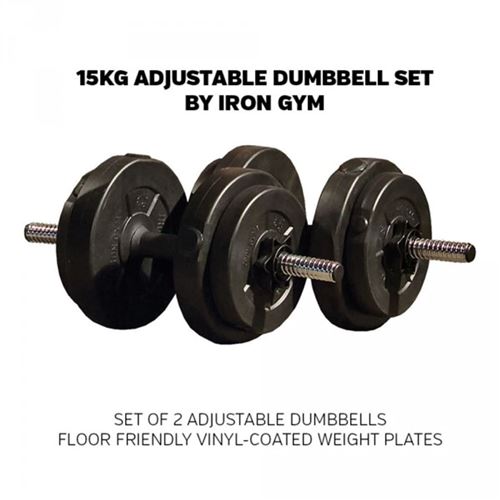 Iron Gym Set d'haltères réglables 15 kg IRG031