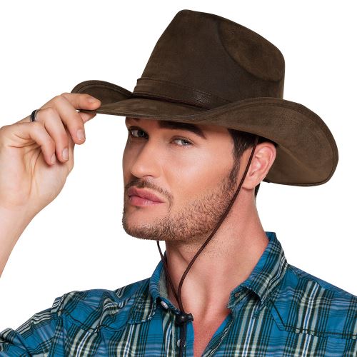 Boland chapeau de cow-boy Utah polyester brun taille unique