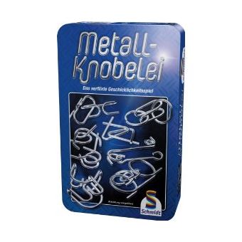 Casse-tête Métal Schmidt – 12 Puzzles En Métal Dans Un étui, Compact, 18,3 Cm – Jeu De Réflexion, Dès 14 Ans, Défi Cérébral