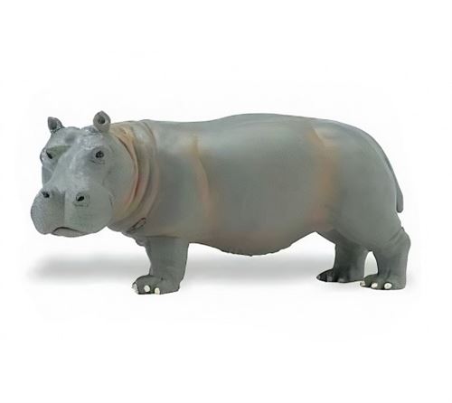 Safari animal de jeu hippopotame junior 14 cm gris