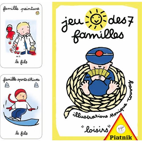 Cartes - Jeu De 7 Familles Loisirs PIATNIK Multicolore
