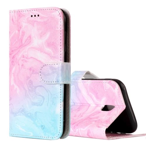 Galaxy J3 (2017) (EU Version) Housse Etui Cuir PU Vert Marbré ALS46799