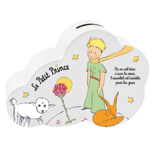 Tirelire Petit Prince nuage et Mouton en céramique