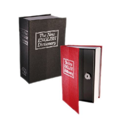 Tirelire livre dictionnaire - Sécurité Coffre-fort argent Couleur - Noir