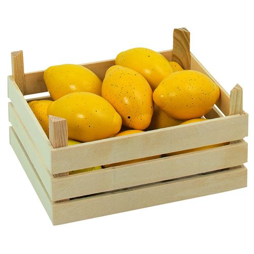Goki - 2040779 - Jeu D'imitation - Commerçant - Citrons Dans Une Caisse De Fruits