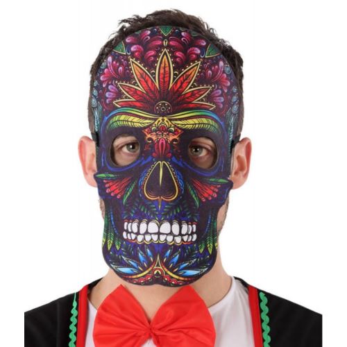 GENERIQUE Masque dia de los muertos effet cuir et feutre adulte