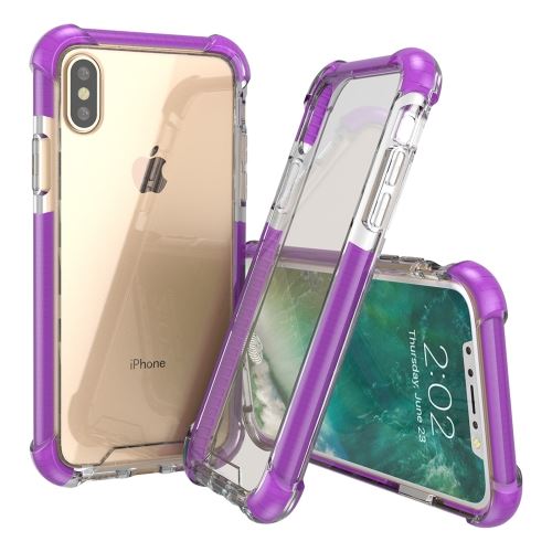 Iphone X / Xs Coque Protection Plastique Violet Als81005