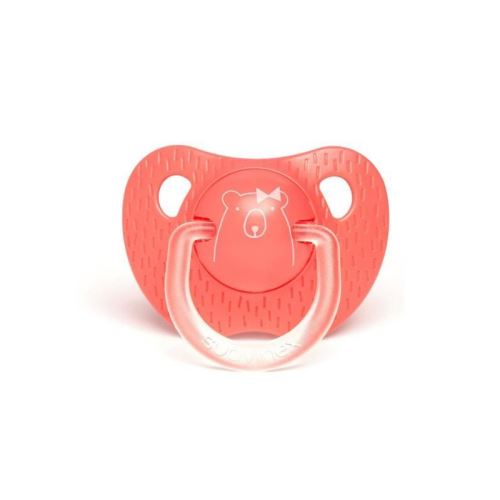 SUAVINEX Sucette physiologique ours +18 mois - rose