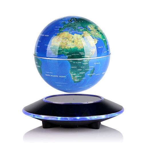 Globe mondial de 8 pouces, globe mondial illuminé avec support en métal, globe  interactif éducatif, globe terrestre dirigé
