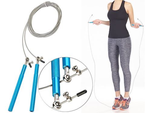 Pearl Sports : Corde à sauter professionnelle à haute vitesse avec âme métallique et roulement à billes 3D