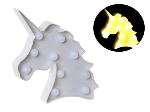 Cadre-lampe Licorne avec lumière led 24x24