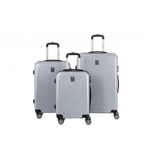 BERENICE - ENSEMBLE DE 3 VALISES 50/60/70 - BAGAGE RIGIDE - HERMES - Argent
