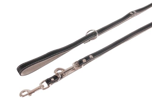 Comparer les prix de Laisse entraînement chic noir gris long 2 m larg 1,8 cm