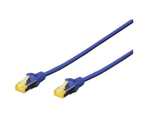 DIGITUS cordon de raccordement - 3 m - bleu