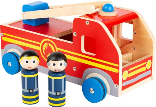 Small Foot camion de pompier XL en bois 30 cm rouge 3-pièces garçons 30 cm