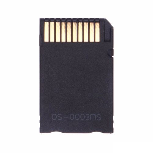 DUO Adaptateur Carte Micro SD vers Memory Stick PRO Duo pour PSP 1000/2000/3000 Noir 